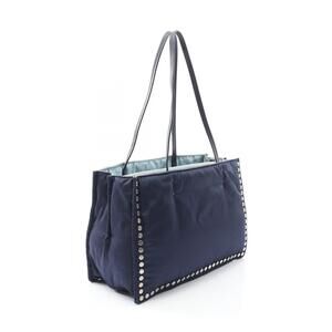 Prada TESSUTO Etiquet Tote Bag Navy Blue